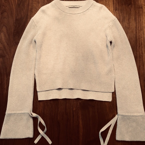 All Saints “Eloise Jumper” gray cotton sweater, S - Picture 3 of 7